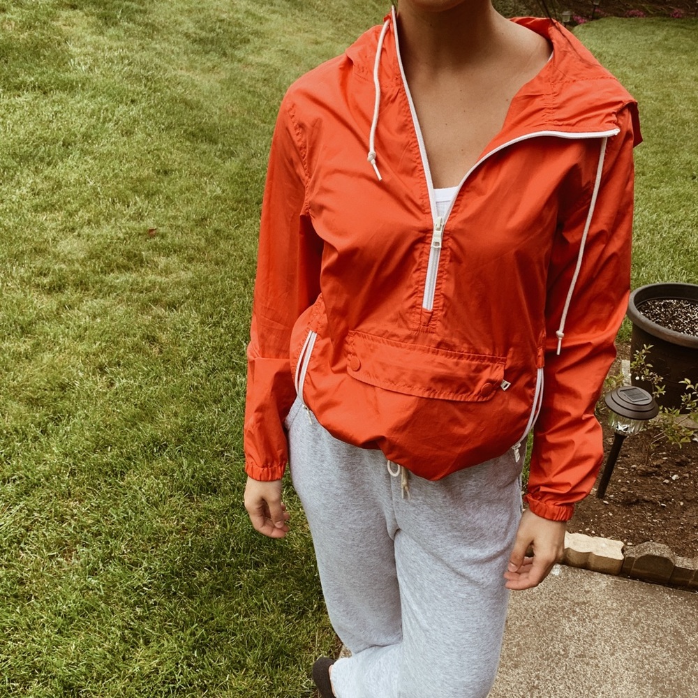 American Eagle Coral Rain Jacket